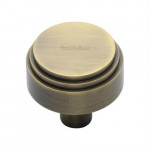 M Marcus Heritage Brass Cabinet Knob Round Deco Design 38mm 