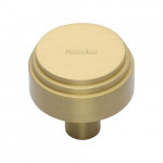 M Marcus Heritage Brass Cabinet Knob Round Deco Design 38mm 