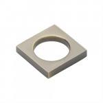 M Marcus Heritage Brass Square Cabinet Ring Pull 40mm