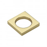 M Marcus Heritage Brass Square Cabinet Ring Pull 40mm