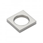 M Marcus Heritage Brass Square Cabinet Ring Pull 40mm