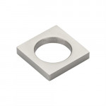 M Marcus Heritage Brass Square Cabinet Ring Pull 40mm