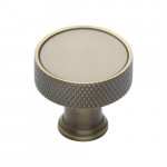 M Marcus Heritage Brass Florence Knurled Cabinet Knob 32mm 