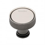 M Marcus Heritage Brass Florence Knurled Cabinet Knob 32mm 