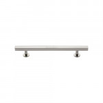 M Marcus Heritage Brass Square Cabinet Pull Handle with Footings 128mm Centre to Centre