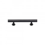 Heritage Brass Square Cabinet Pull with Footings – 96mm Centre to Centre