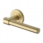 M Marcus Heritage Brass Lever Handle on Rose Phoenix Design