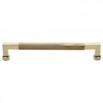 M Marcus Heritage Brass Bauhaus Knurled Door Pull Handle Bar Design 304mm Centre to Centre