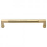 M Marcus Heritage Brass Bauhaus Knurled Door Pull Handle Bar Design 304mm Centre to Centre