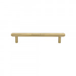 M Marcus Heritage Brass Cabinet Pull Stepped Design 128mm Centre to Centre