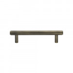 Heritage Brass Cabinet Pull Complete Knurl Design – 96mm Centre to Centre
