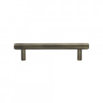 M Marcus Heritage Brass Cabinet Pull Complete Knurled Design 96mm Centre to Centre