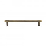 M Marcus Heritage Brass Partial Knurled Design Cabinet Pull 160mm Centre to Centre