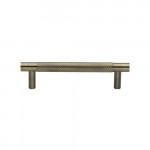 M Marcus Heritage Brass Partial Knurled Design Cabinet Pull 96mm Centre to Centre