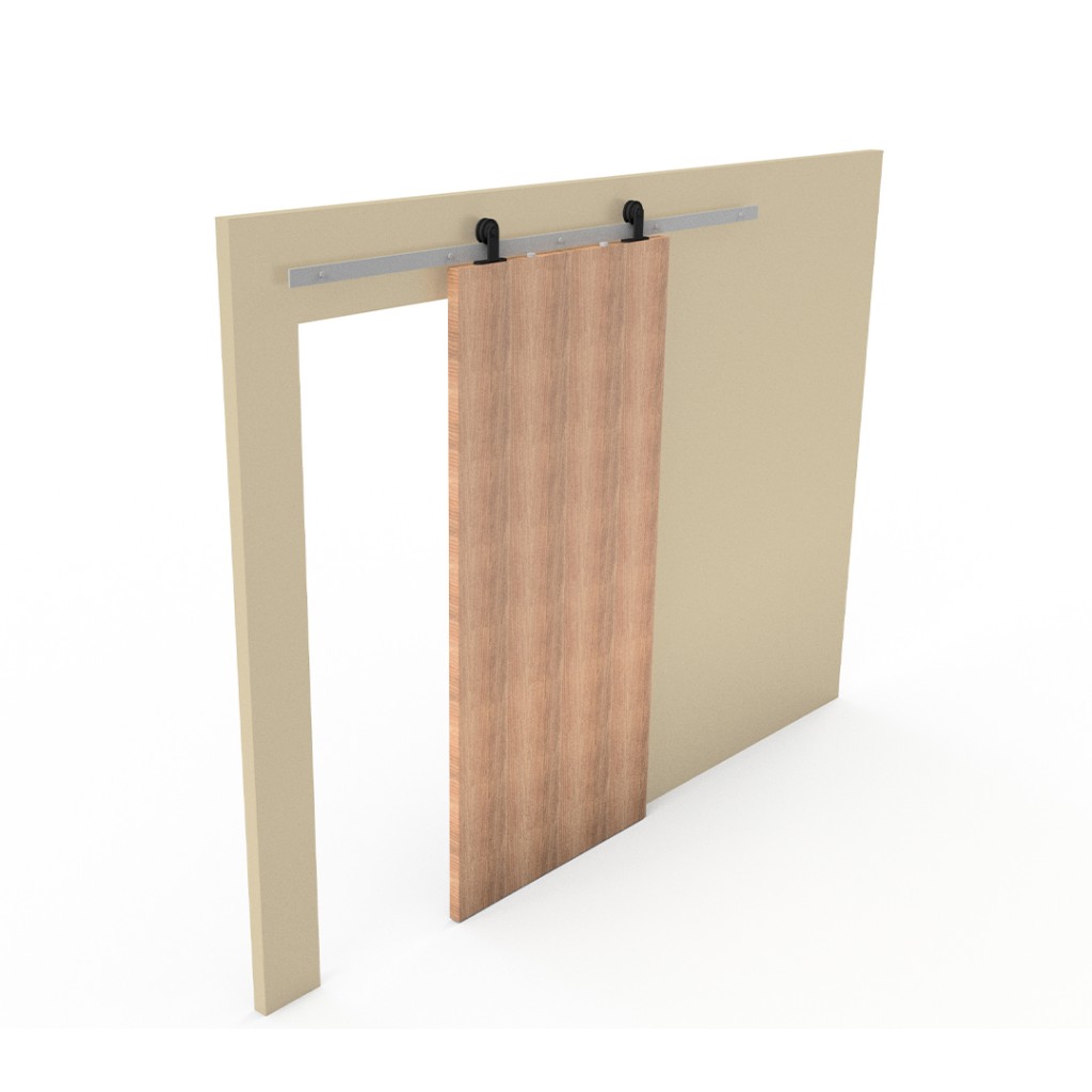 P C Henderson Rustic Top Mount Standard Sliding Door System