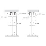 P C Henderson Double Top Sliding Door System