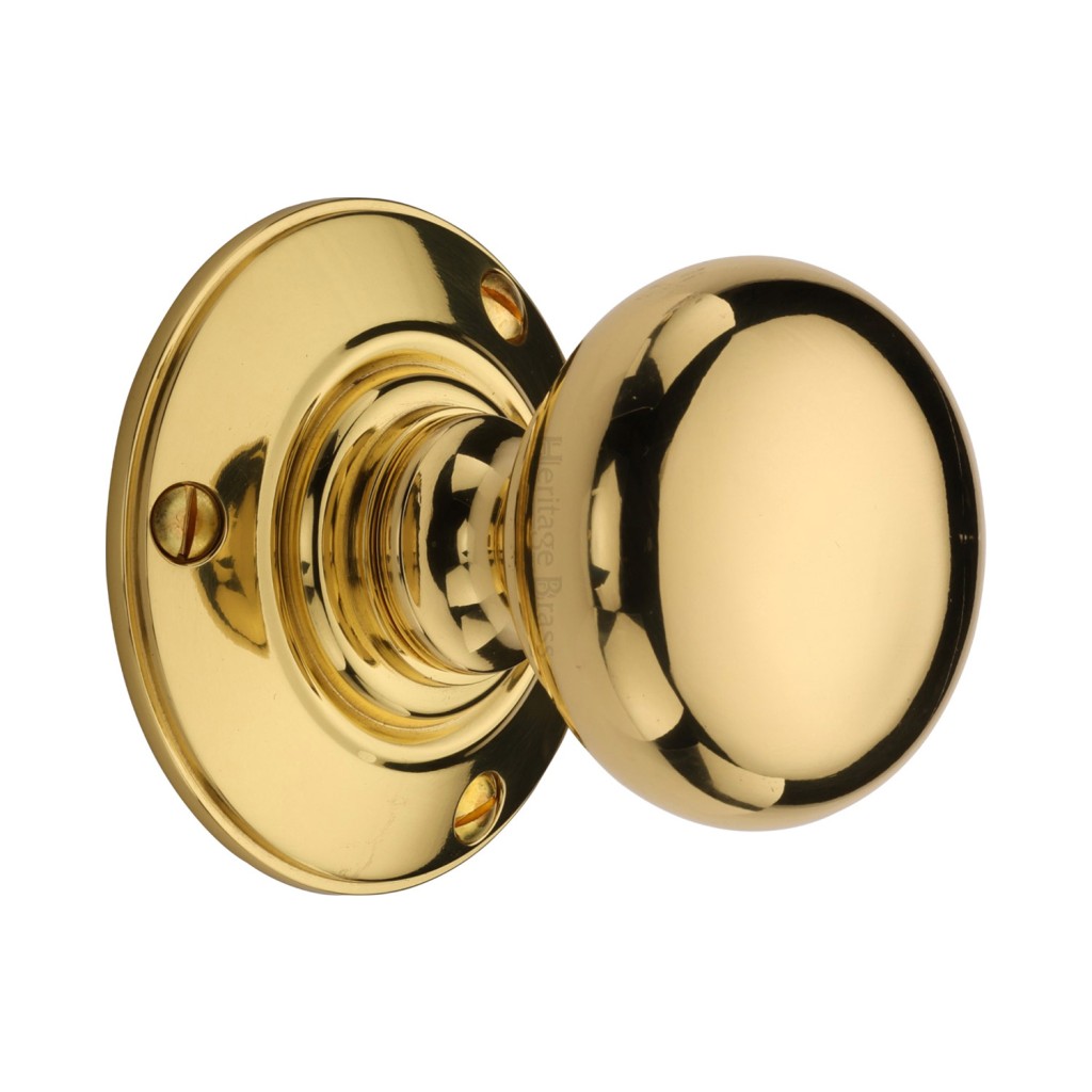 M Marcus Heritage Brass Chester Mortice Knob on Rose