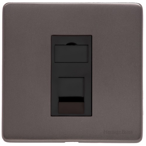 M Marcus Heritage Brass Verona Range 1 Gang CAT6 Socket