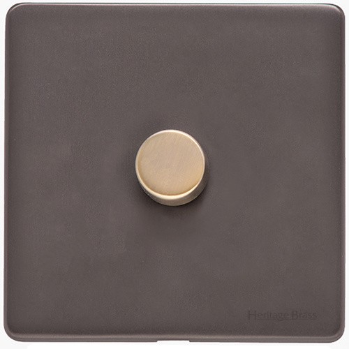 M Marcus Heritage Brass Verona Range 1 Gang Multi Location Primary Dimmer