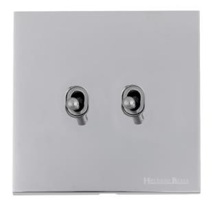 M Marcus Heritage Brass Winchester Range 2 Gang Stockholm Toggle Switch