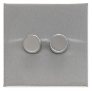 M Marcus Heritage Brass Winchester Range 2 Gang Multi Location Secondary Dimmer (Compatible with LED bulbs)