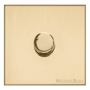 M Marcus Heritage Brass Winchester Range 1 Gang Multi Location Secondary Dimmer (Compatible with LED bulbs)