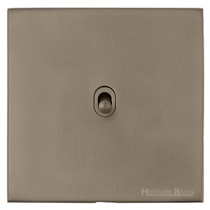 M Marcus Heritage Brass Windsor Range 1 Gang Intermediate Stockholm Toggle Switch