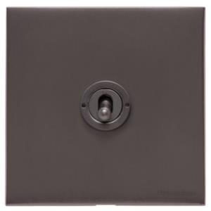 M Marcus Heritage Brass Windsor Range 1 Gang Dimming Toggle Switch