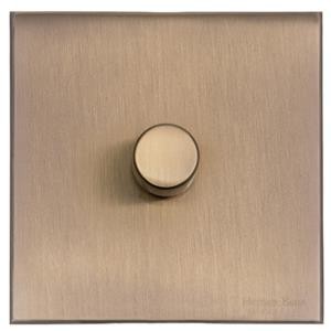 M Marcus Heritage Brass Windsor Range 1 Gang Multi Location Secondary Dimmer