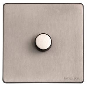 M Marcus Heritage Brass Vintage Range 1 Gang Multi Location Secondary Dimmer Switch (Compatible with LED bulbs)