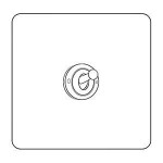 M Marcus Heritage Brass Studio Range 1 Gang Dimming Toggle Switch