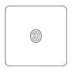M Marcus Heritage Brass Vintage Range 1 Gang Isolated TV Coaxial Socket