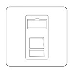 M Marcus Heritage Brass Vintage Range 1 Gang RJ45 Socket