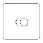 M Marcus Heritage Brass Studio Range 1 Gang Multi Location Primary Dimmer (Compatible with LED bulbs)