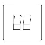 M Marcus Heritage Brass Vintage Range 2 Gang 2 Way Rocker Switch