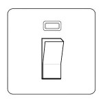 M Marcus Heritage Brass Vintage Range 45 Amp Single Plate Cooker Switch