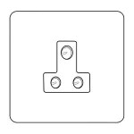 M Marcus Heritage Brass Windsor Range 5 Amp 3 Round Pin Socket