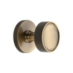 M Marcus Heritage Brass Owen Knurled Knob on Knurled Concealed Base