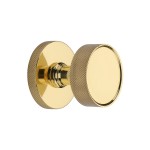 M Marcus Heritage Brass Owen Knurled Knob on Knurled Concealed Base