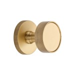 M Marcus Heritage Brass Owen Knurled Knob on Knurled Concealed Base