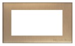 M Marcus Heritage Brass Winchester Range 4 Module Euro Plate