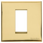 M Marcus Heritage Brass Windsor Range 1 Module Euro Plate