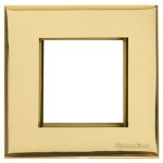 M Marcus Heritage Brass Windsor Range 2 Module Euro Plate