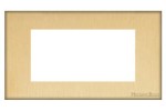 M Marcus Heritage Brass Windsor Range 4 Module Euro Plate
