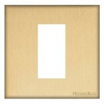 M Marcus Heritage Brass Windsor Range 1 Module Euro Plate