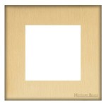 M Marcus Heritage Brass Windsor Range 2 Module Euro Plate