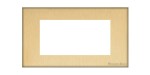 M Marcus Heritage Brass Windsor Range 4 Module Euro Plate