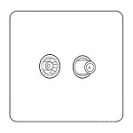 M Marcus Heritage Brass Vintage Range TV/Satellite Socket