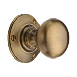 M Marcus Heritage Brass Chester Mortice Knob on Rose