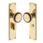 M Marcus Heritage Brass Victoria Mortice Knob on Plate - Polished Brass